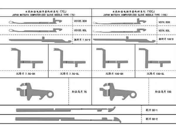 JAPAN MATSUYA COMPUTERIZED GLOVE NEEDLE TYPE 7G 10G